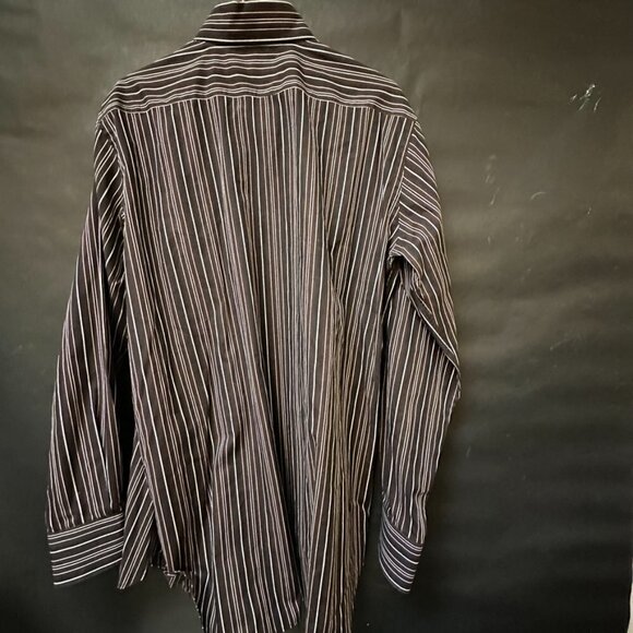 Etro Brown Button Down Shirt Dress Formal Cotton Size Extra Large Chest  43 - Picture 4 of 6